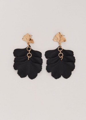 Black Phase Eight Black Statement Shell Drop Jewellery | 9527EHMKZ