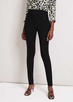 Black Phase Eight Cammie Pontes Trousers | 6519EXMLY