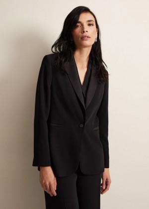 Black Phase Eight Elandra Tux Coats | 2364XCVHT