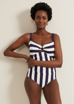 Blue Phase Eight Stripe Swimwear | 4026ZPSMN