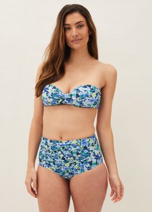 Blue / Multicolor Phase Eight Ayra Ditsy Floral Swimwear | 7860MAYRX