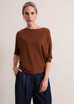 Brown Phase Eight Cristine Knitwear | 8361NRMCL