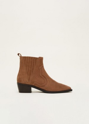 Brown Phase Eight Suede Boots | 4519BFYJT