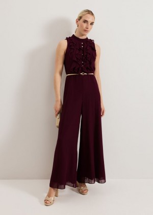 Burgundy Phase Eight Nalani Dress | 4627PAUWK