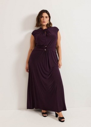 Burgundy Phase Eight Tolly Burgundy Dress | 9678FOPRZ