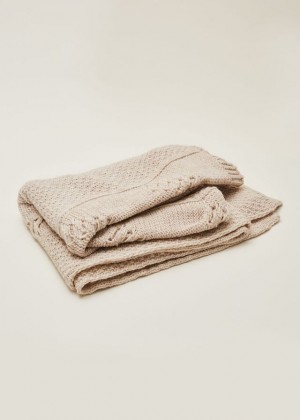 Cream Phase Eight Miyated Blanket Scarves | 2537TYAPS