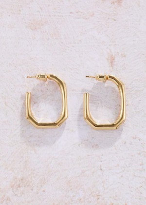 Gold Phase Eight Blakeley Gold Plated Hoop Jewellery | 7581RNKQJ