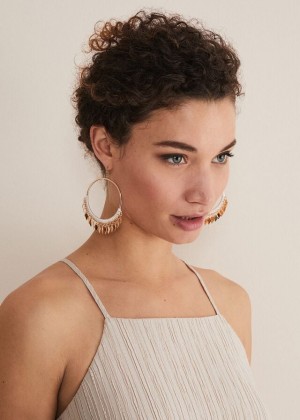 Gold Phase Eight Gold Hoop Jewellery | 0359OREIY