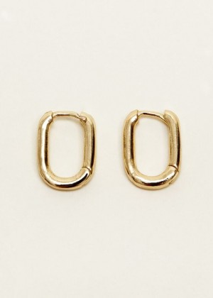 Gold Phase Eight Gold Huggie Hoop Jewellery | 2570ULINJ