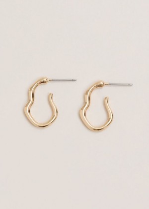 Gold Phase Eight Gold Irregular Hoop Jewellery | 1946COFEN