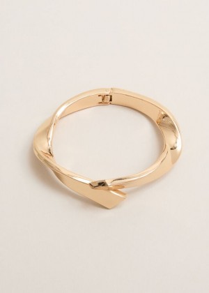 Gold Phase Eight Gold Twisted Bangle Jewellery | 9741FANUY