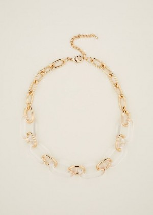 Gold Phase Eight Resin Link Chain Jewellery | 5891PAMFX