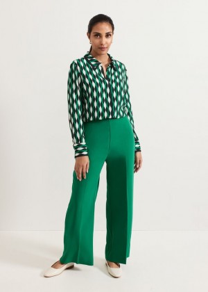 Green Phase Eight Petite Aubrielle Trousers | 7653TFBXG