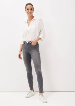 Grey Phase Eight Aida Skinny Jeans | 6295VNECL