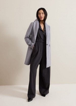 Grey Phase Eight Lydia Wool Coats | 1579EZVFW