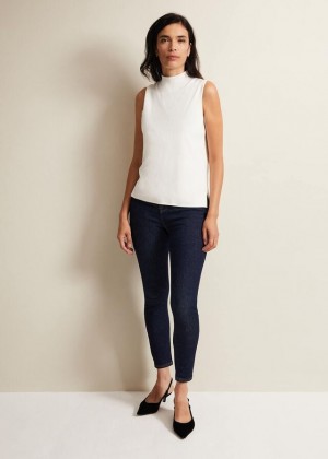 Indigo Phase Eight Jelena Super Comfort Skinny Trousers | 9572QNPSO