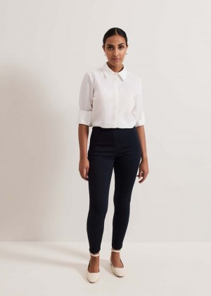 Indigo Phase Eight Petite Amina Skinny Trousers | 0134CHJAN