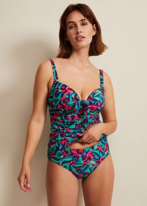 Multicolor Phase Eight Jungle Printini Swimwear | 8095ONPSV