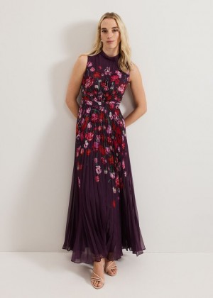 Multicolor Phase Eight Petite Dahlia Dress | 2049TGMVQ