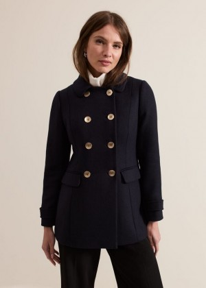 Navy Phase Eight Petite Aurelie Coats | 2058PZIFD