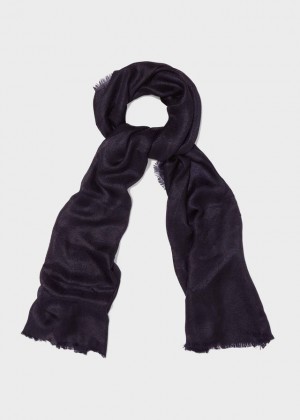 Navy Phase Eight Verity Shawl Scarves | 8452CGRLI