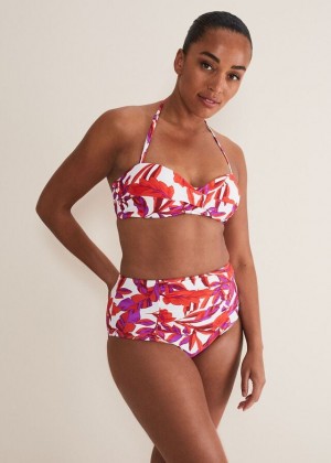 Orange Phase Eight Leaf Print Swimwear | 4321XMPCL