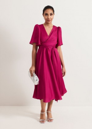 Pink Phase Eight Abbie Petite Dress | 0725BXMYC