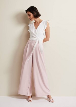 Pink Phase Eight Ayla Ruffle Dress | 2654SFRLZ