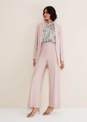 Pink Phase Eight Celyn Wide Legs Trousers | 3810QVZDX