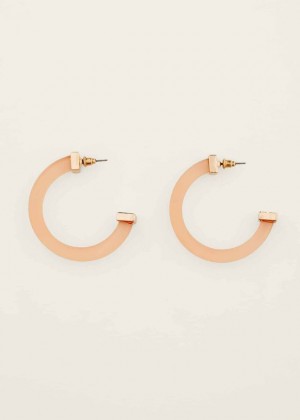 Pink Phase Eight Clear Hoop Jewellery | 9658YIWZM