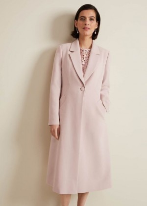 Pink Phase Eight Juliette Crepe Coats | 1045HAPQL