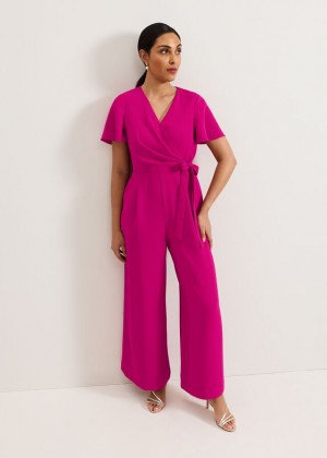 Pink Phase Eight Petite Julissa Jumpsuit | 1872KAVBU