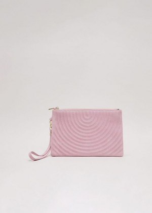 Pink Phase Eight Stitch Detail Bags | 2915KLJGF