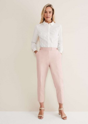 Pink Phase Eight Ulrica Straight Legs Trousers | 6408MEQLK