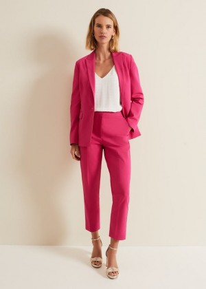 Pink Phase Eight Ulrica Tapereds Trousers | 1087FKUIZ