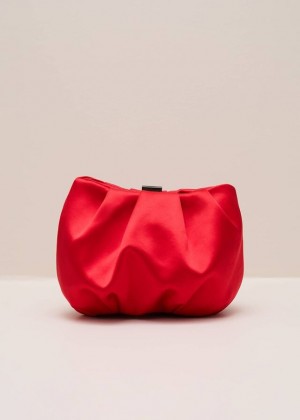 Red Phase Eight Red Satin Bags | 3648UTZHI