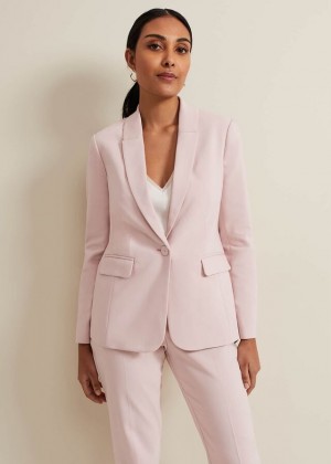 Rose Phase Eight Petite Ulrica Fitted Jackets | 2630JNCXH