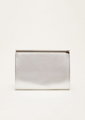 Silver Phase Eight Leather Slim Bags | 4938DTIHW