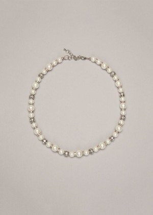 Silver Phase Eight Parma Pearl And Crystal Jewellery | 6283QMWJV