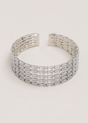 Silver Phase Eight Silver Sparkle Cuff Jewellery | 9164TYHIV