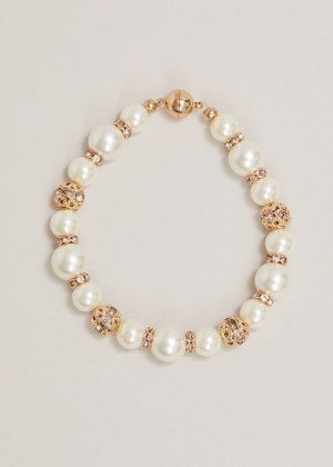 White Phase Eight Bead And Pearl Jewellery | 5861COSHM