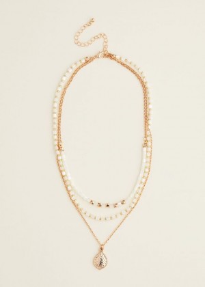 White Phase Eight Beaded Layer Jewellery | 2450HKPVQ