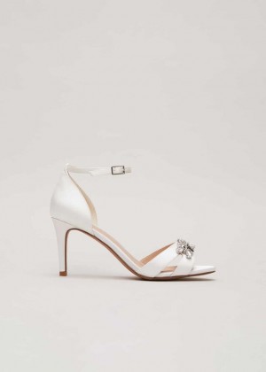 White Phase Eight Embellished Heels | 1056YQSLB