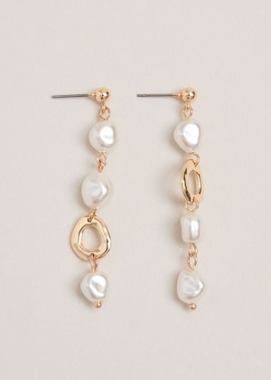 White Phase Eight Irregular Pearl Drop Jewellery | 0625ZEUDP