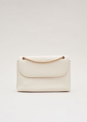 White Phase Eight Ivory Leather Bags | 0749UCXOG