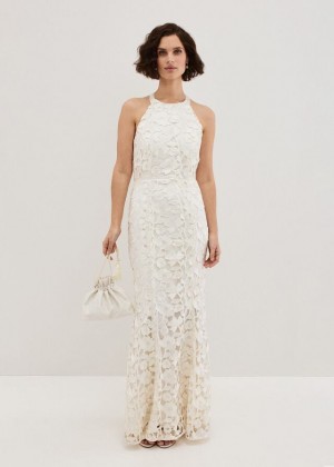 White Phase Eight Olivia Lace Wedding Dress | 7143ADNHW