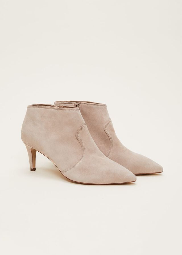 Beige Phase Eight Panelled Boots | 4196FEPHG