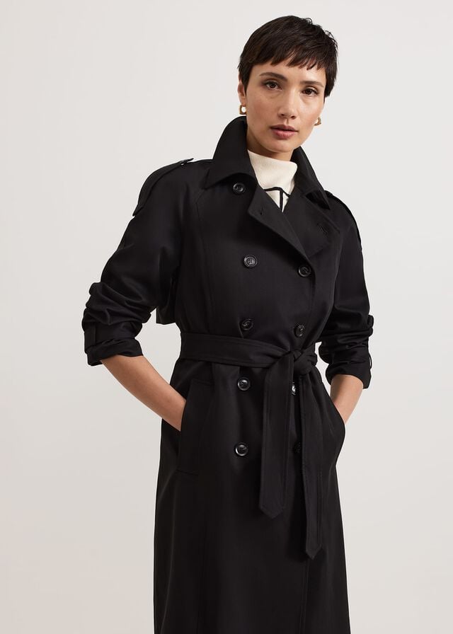 Black Phase Eight Avalie Trench Coats | 7240PWDYO