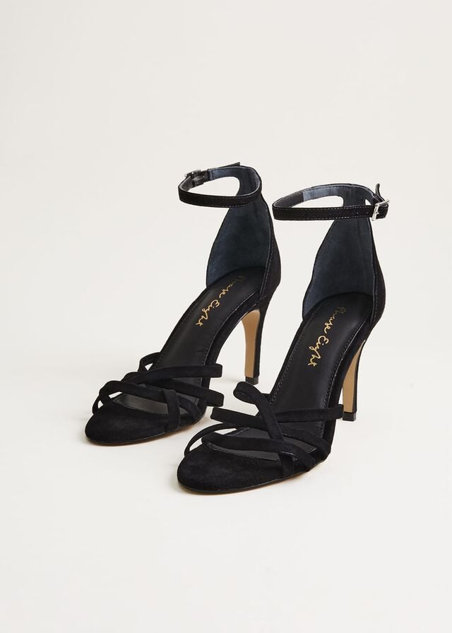 Black Phase Eight Barely There Heels | 4169WPIBS