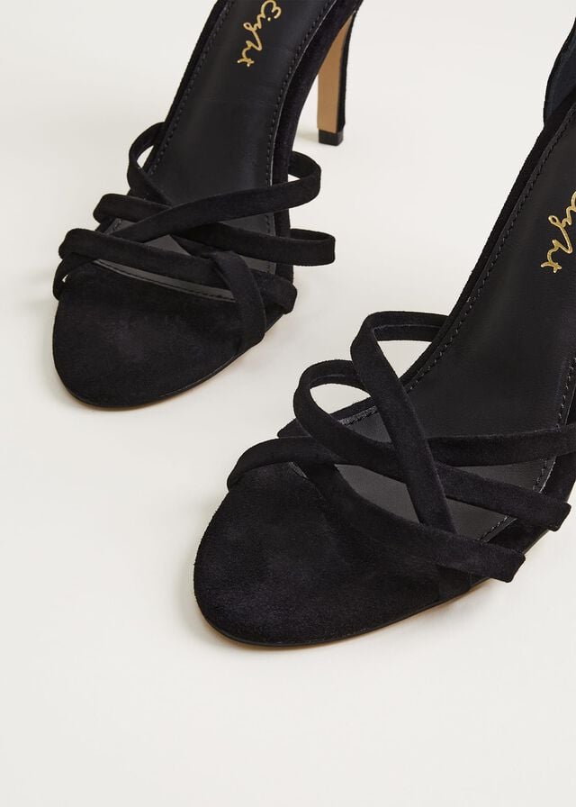 Black Phase Eight Barely There Heels | 4169WPIBS